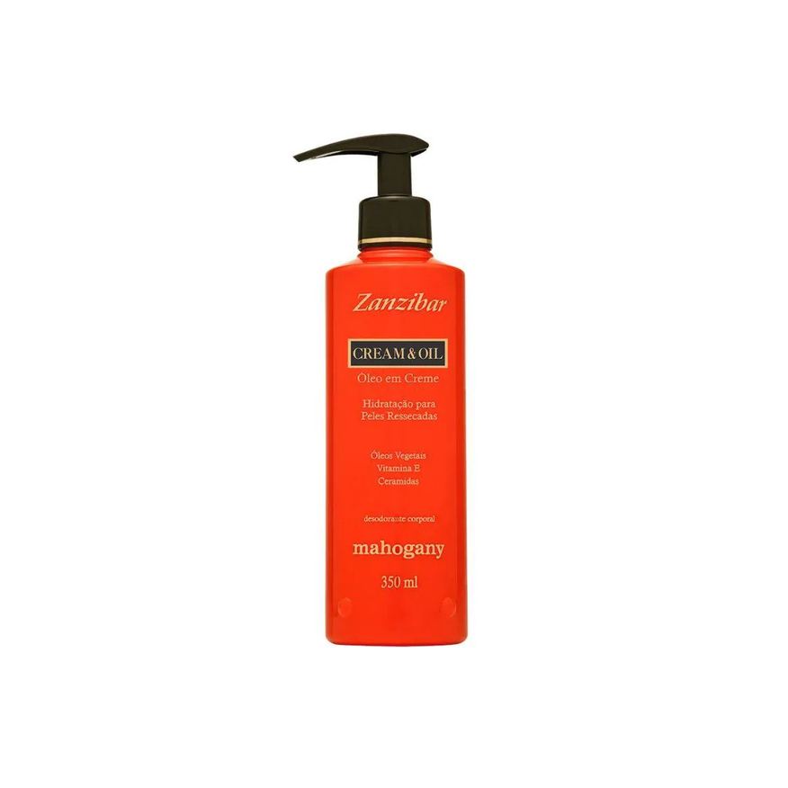 Mahogany zanzibar óleo em creme corporal - 350ml