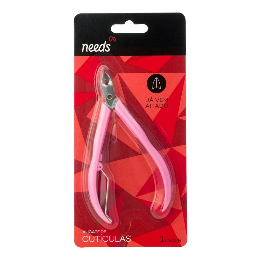 Needs Kit Manicure Cortador de Unha PRO Médio + Alicate de Cutícula + Lixa de Unha Canário