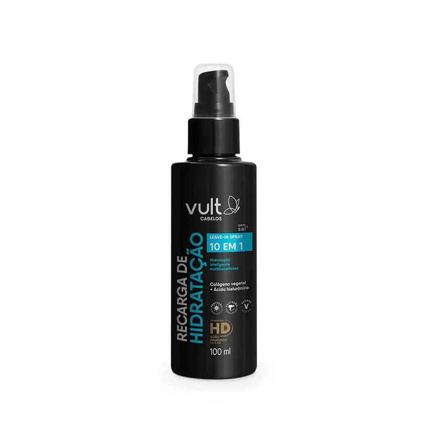 Vult Spray Leave-in Cabelos Recarga de Hidratação 10 em 1 100ml