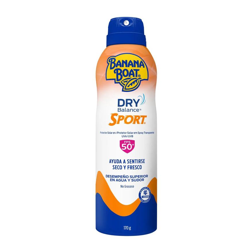 Banana Boat Protetor Solar Aerossol Dry Balance Sport FPS 50 170g