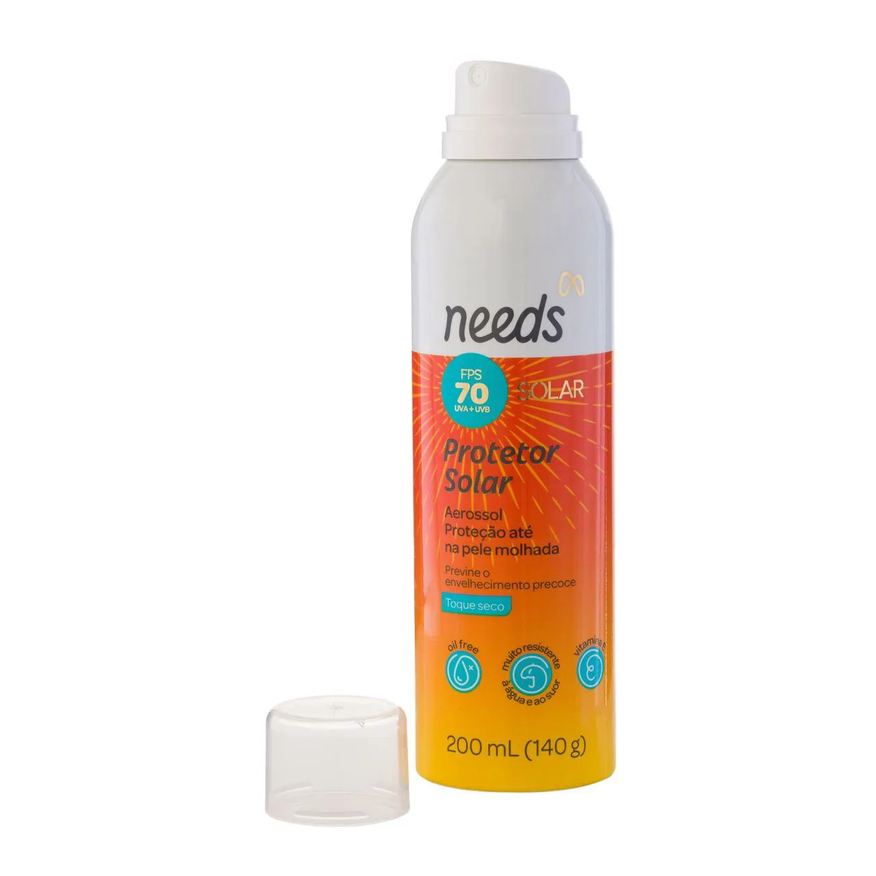Needs Protetor Solar Corporal FPS 70 Solar Spray Aerossol 200ml