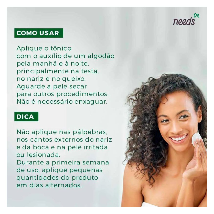 Needs Tônico Adstringente Controle de Oleosidade 200ml