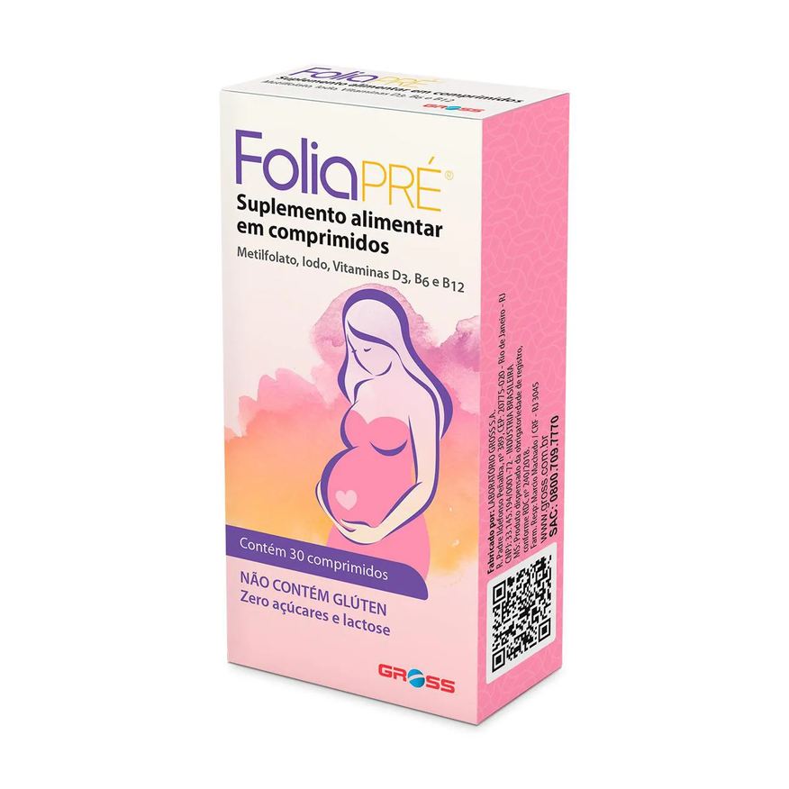 Foliapre Polivitamínico FoliaPRÉ para Gestantes 30 comprimidos