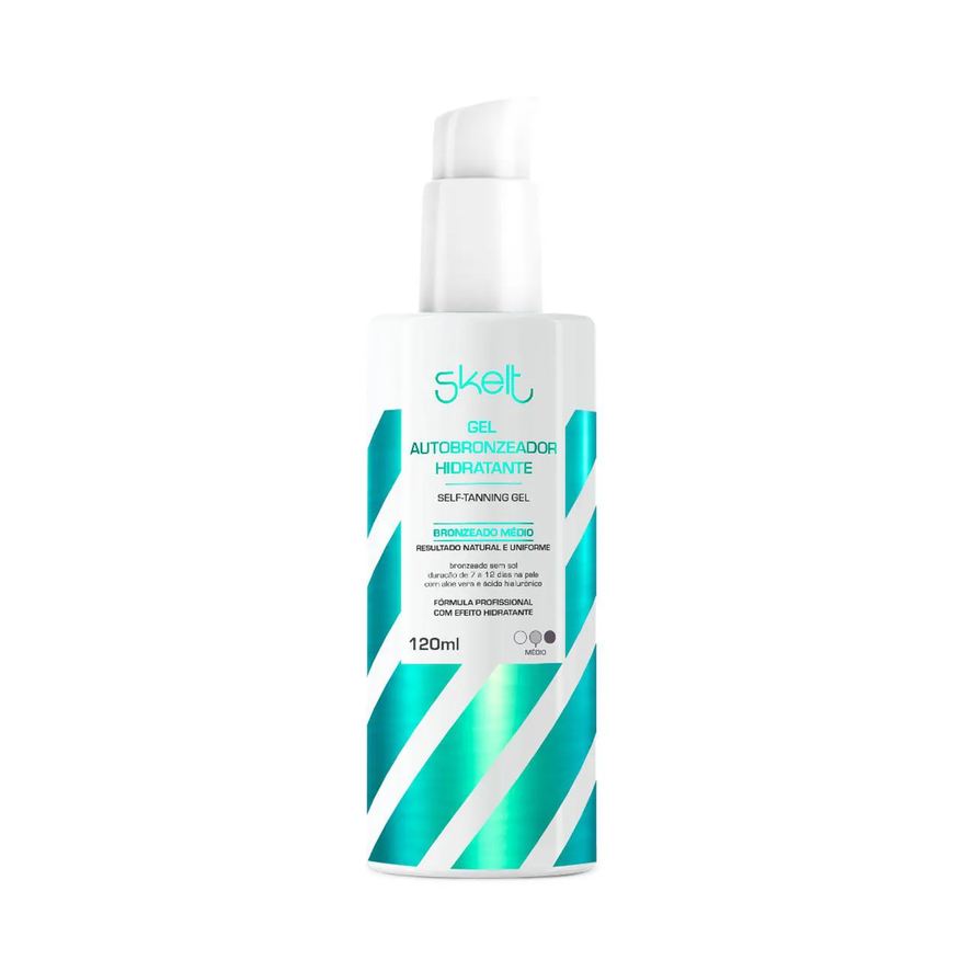 Skelt Autobronzeador Corporal Gel Bronzeado Médio 120ml
