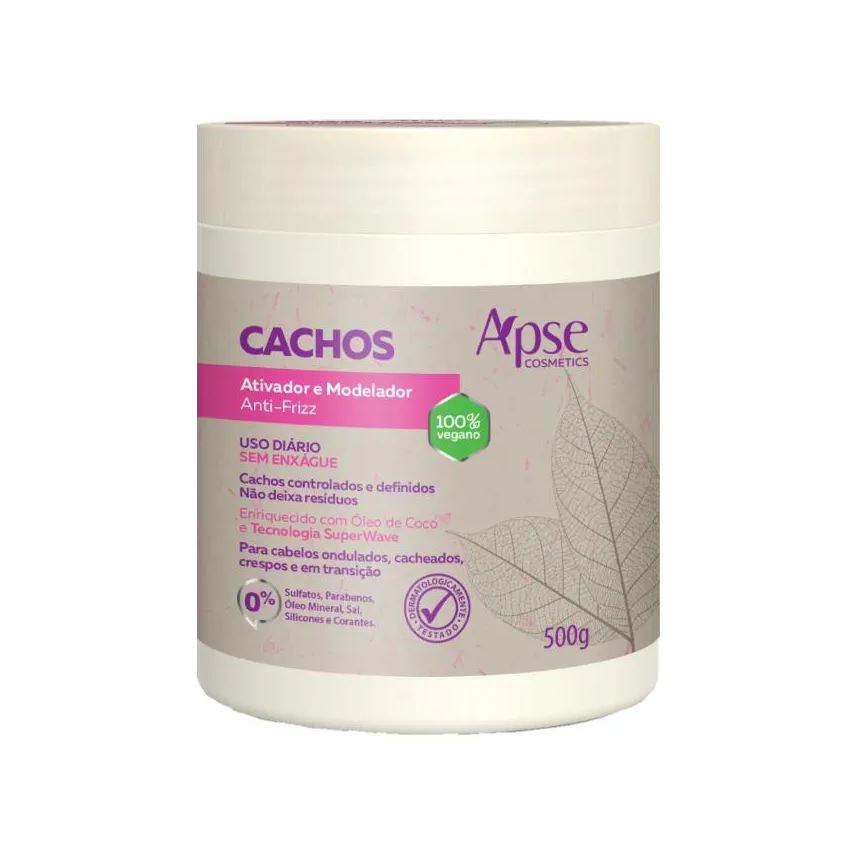 Apse Creme de Cabelo Cachos Ativador e Modelador Anti-Frizz 500g