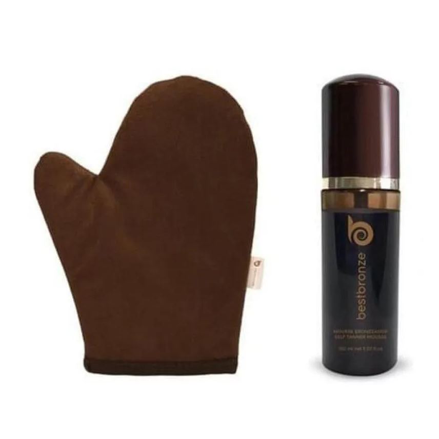 Best Bronze Mousse autobronzeador dark express + luva aplicadora - make it easier vanilla
