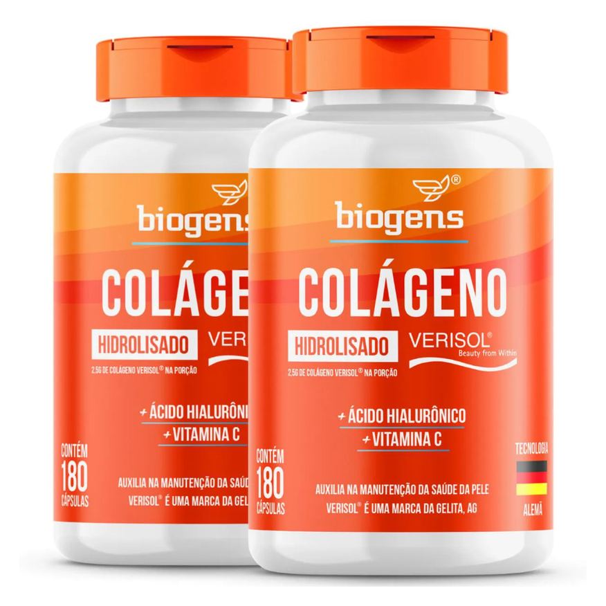 kit Biogens 2x colageno verisol 180 Cápsulas