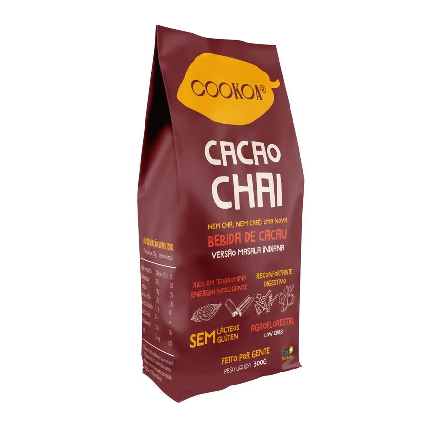 Bergamo Kit 3x: Cacao Chai Zero Açúcar Cookoa 300g
