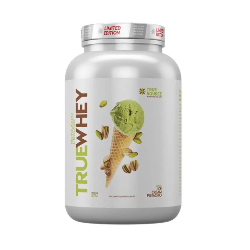 True Proteína Whey Pistachio Ice Cream True Source 837g