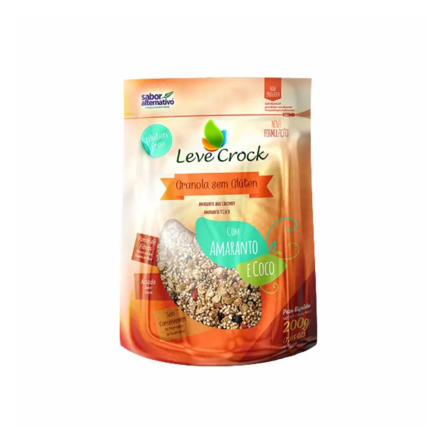 Leve Croc Kit 3x: Granola Amaranto/coco Sem Glúten Leve Crock 200g