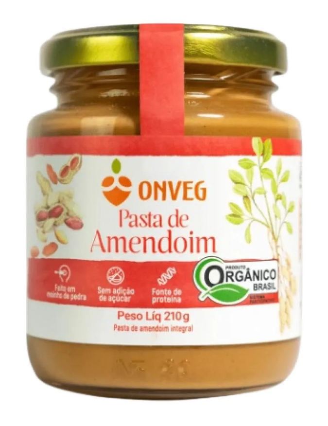 ONVEG KIT 2X:PASTA DE AMENDOIM ORGâNICA 210g