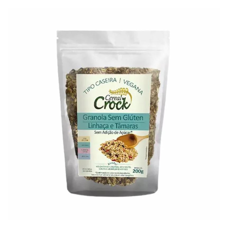 Leve Croc Kit 2x: Granola Aveia/linhaça/tâmara 0 Açúc Leve Crock 200g