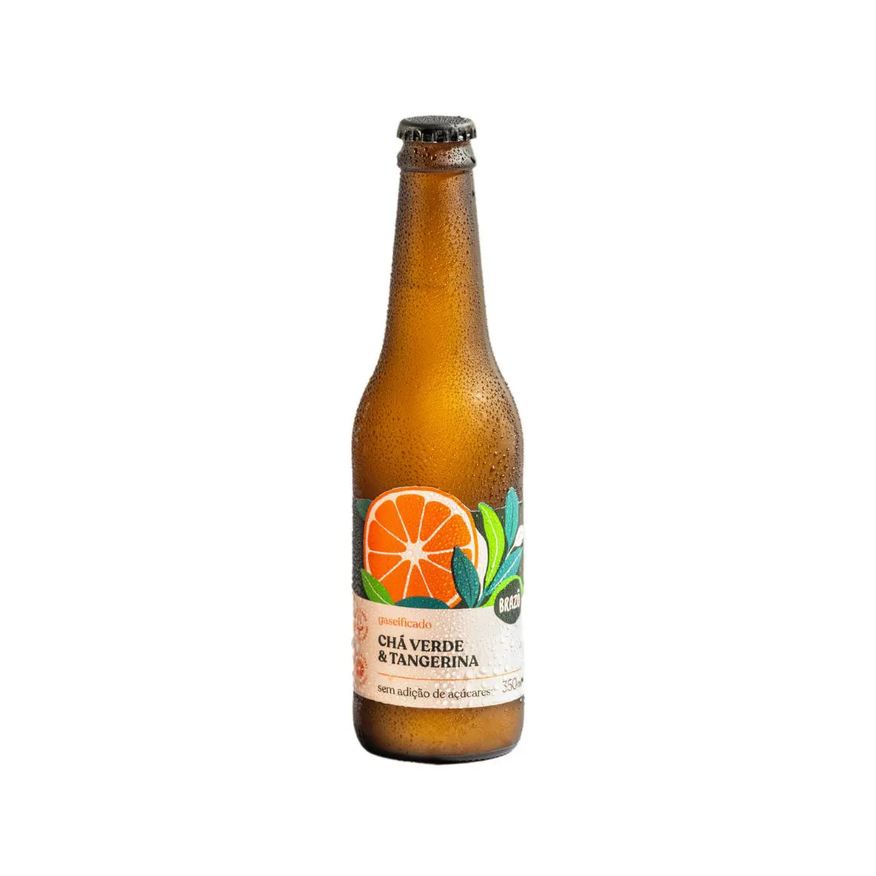 O.B. Chá Verde com Tangerina Gaseificado Brazô 350ml