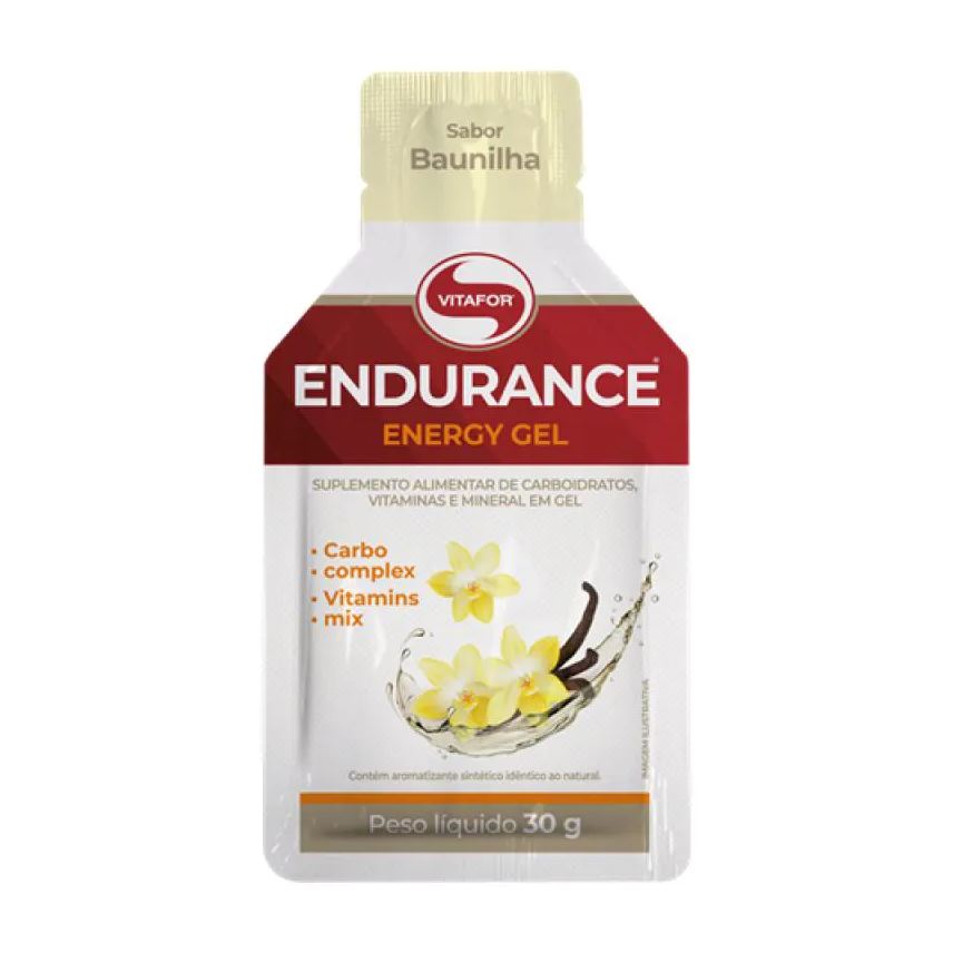 vitafor Kit 6x: endurance energy carboidrato em gel baunilha 30g