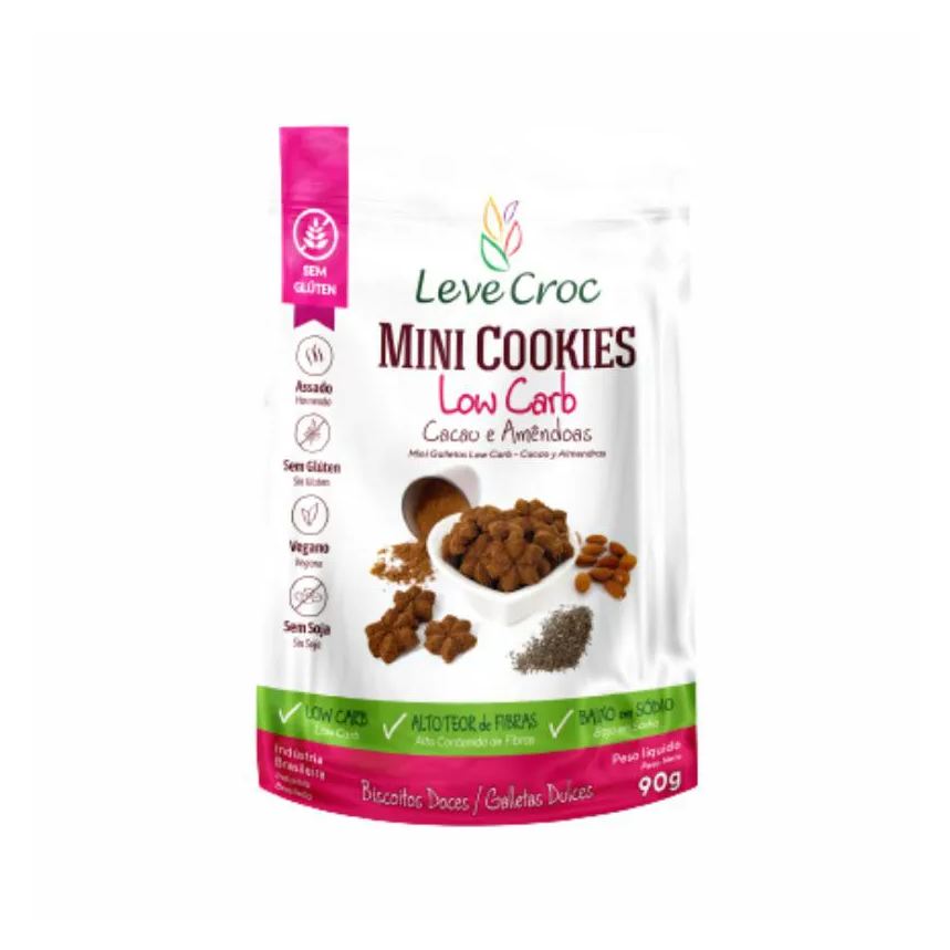 Leve Croc Kit 2x: Cookie Low Carb Cacau/amêndoas Leve Crock 90g