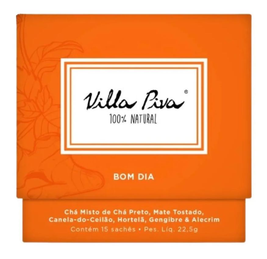 Villa Piva Kit 3x: Chá Misto Bom Dia 15 Sachês