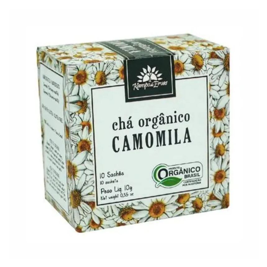 Kampo de Ervas Kit 3x: Chá de Camomila Orgânico 10 Sachês