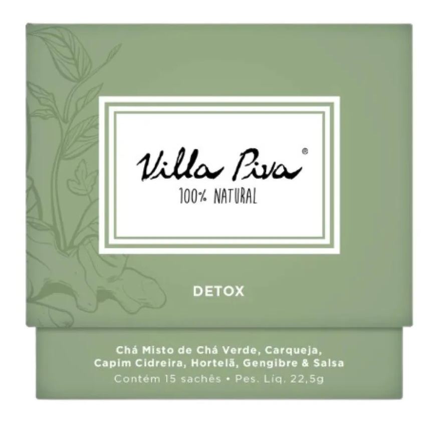 Villa Piva Kit 2x: Chá Misto Detox 15 Sachês
