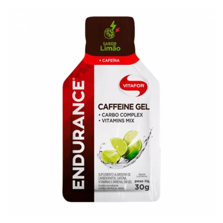 Vitafor Energético em Gel Endurance Caffeine Limão Sachê 30g