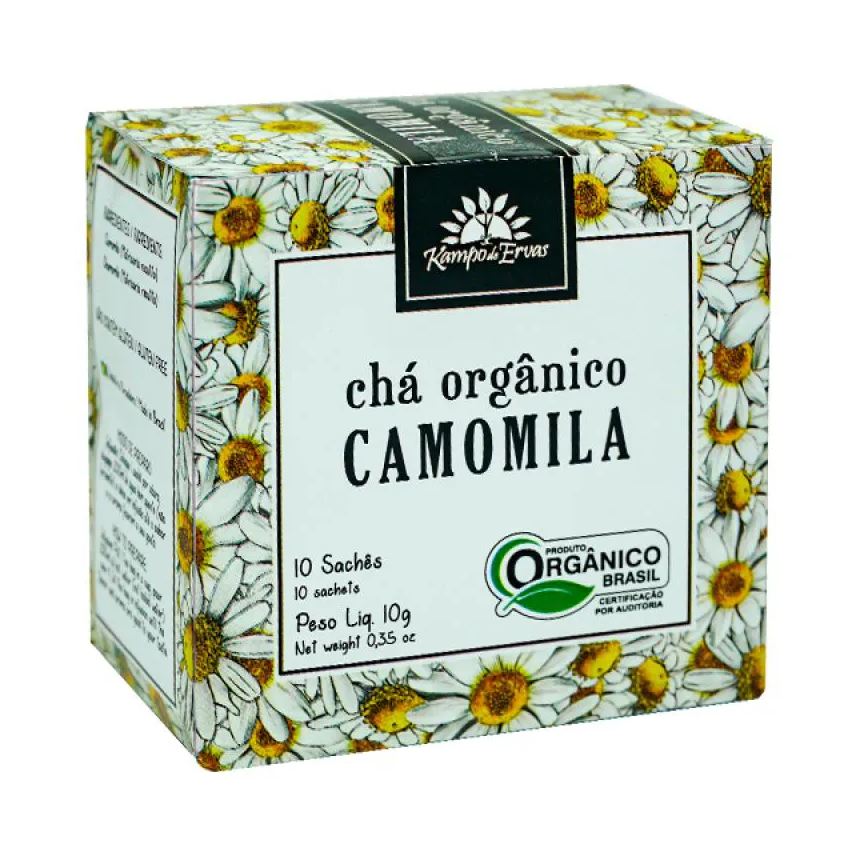 Kampo de Ervas Kit 2x: Chá de Camomila Orgânico 10 Sachês