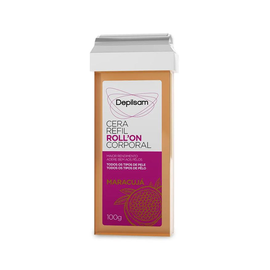 Refil Cera Roll-on Corporal Depilsam Maracujá 100g