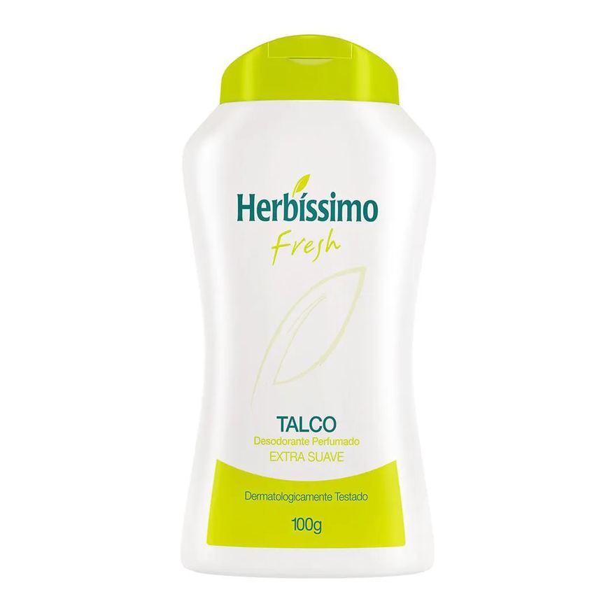 Desodorante Talco Perfumado Herbíssimo Fresh Extra Suave Adulto 100g