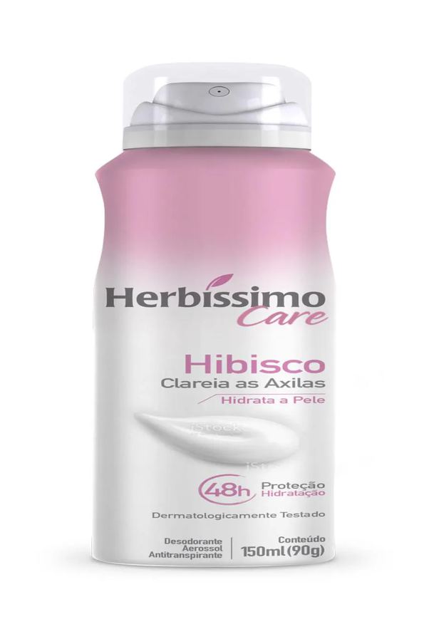 Herbíssimo Desodorante Aerossol Antitranspirante Herbissimo Care Hibisco