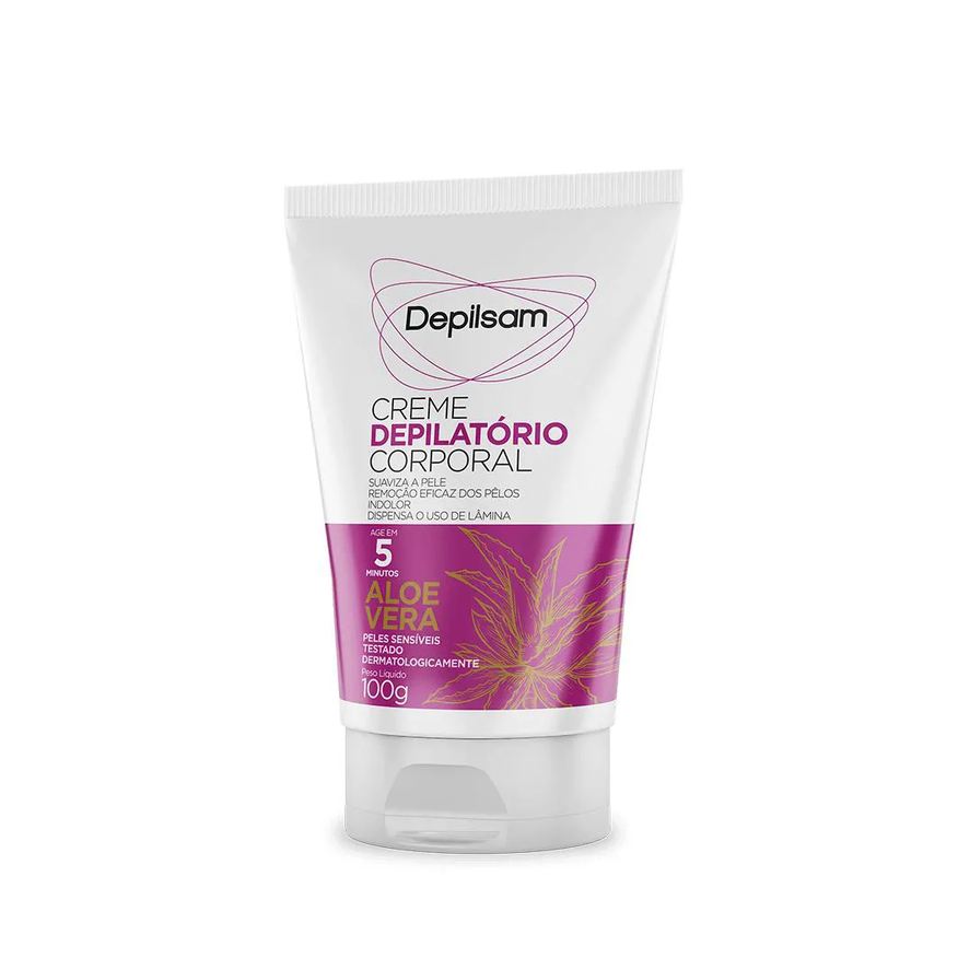 Depilatório Creme Corporal Depilsam Aloe Vera 100g