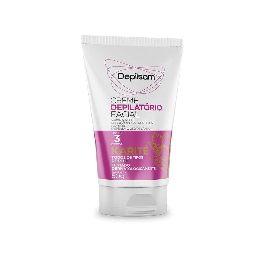 Depilatório Creme Facial Depilsam Karité 50g