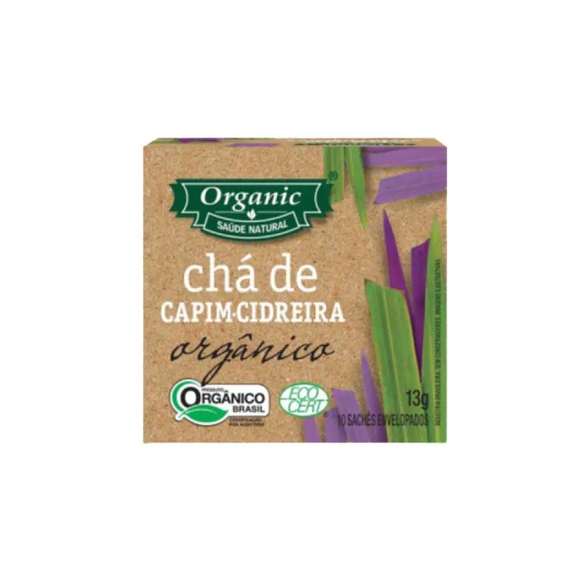 Organic Chá Orgânico de Capim Cidreira 10 Sachês