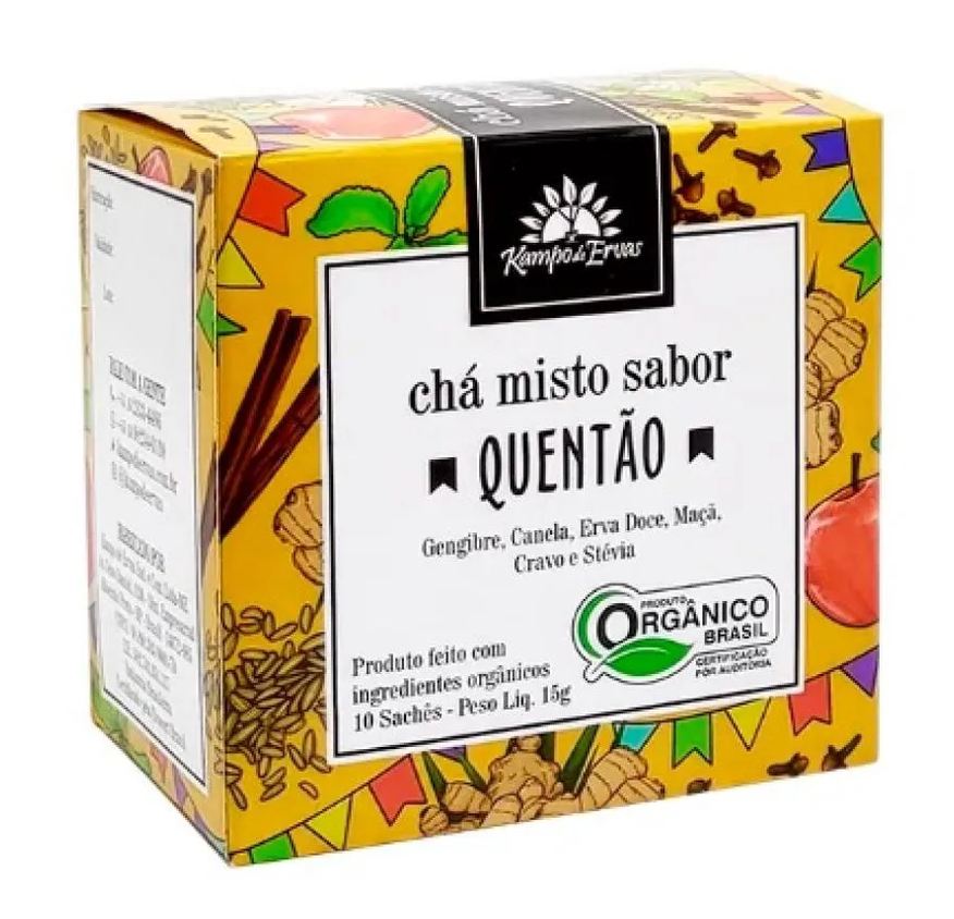 Kampo de Ervas Chá Misto de Quentão Orgânico 10 Sachês