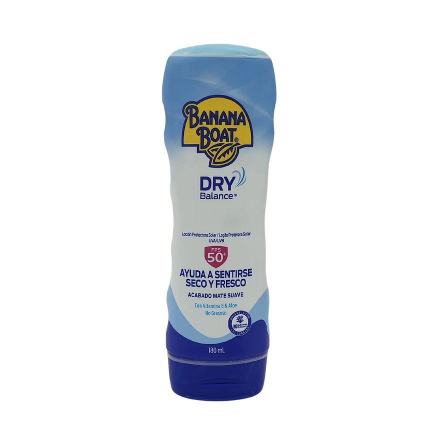 Nan Loção Protetora Solar Uva/Uvb Dry Balance Fps 50+ Banana Boat 180ml