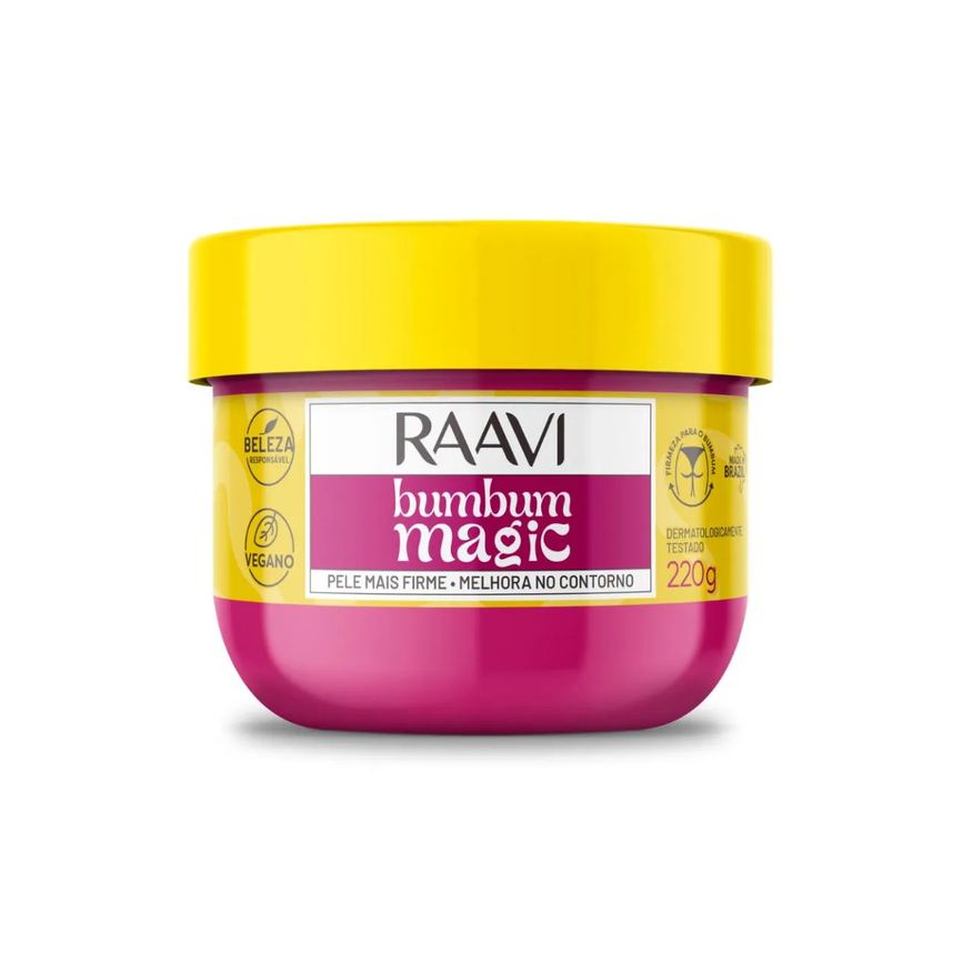 Bumbum Creme Magic Firmeza E Hidratação Vegano Raavi 220g