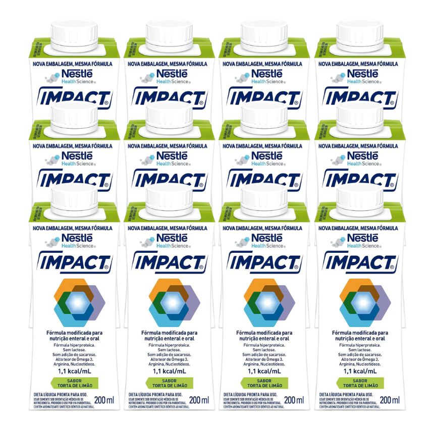 Enteral Nutrição E Oral Impact Torta De Limão 200ml 12 Unidades