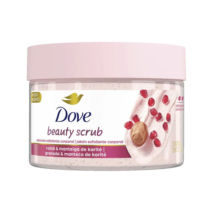 Dove Sabonete Esfoliante Corporal Beauty Scrub Romã E Manteiga De Karité 280g