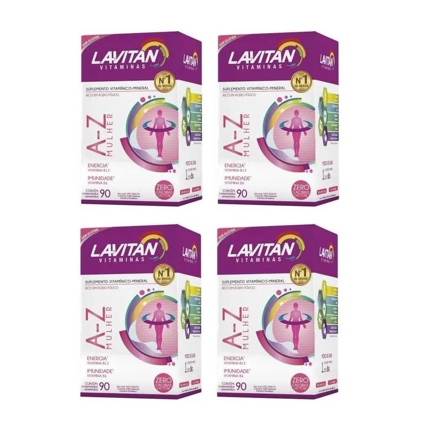Cimed Kit 4uni Lavitan a - Z Mulher (4x 90 Comprimidos)