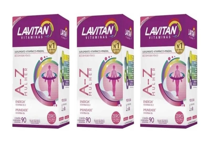 Cimed Kit 3uni Lavitan a - Z Mulher (3x 90 Comprimidos)