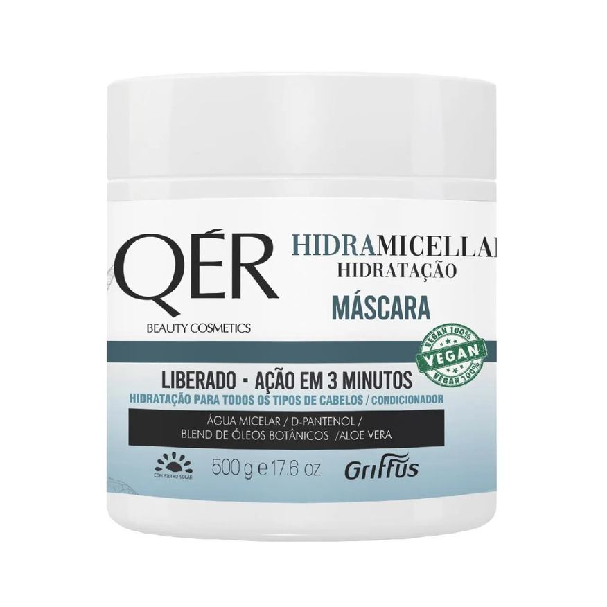 Griffus Máscara Hidratação Vegano Hidramicellar Qér 500g