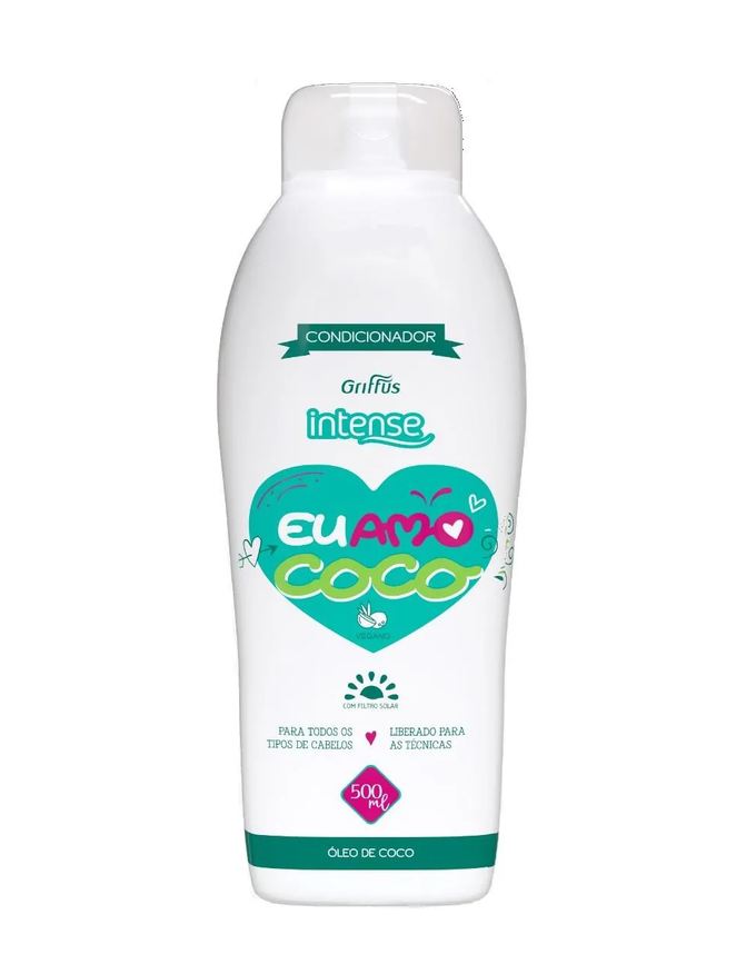 Griffus Condicionador Vegano Intense - Eu Amo Coco Nutrição 500ml