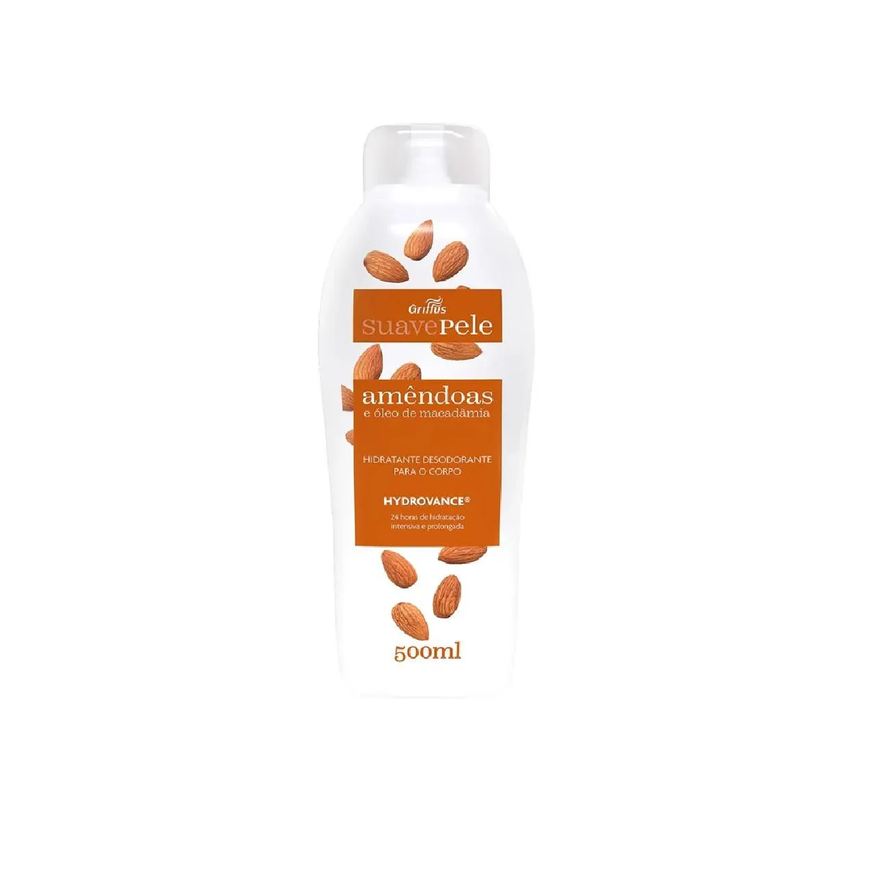 Griffus Hidratante Corporal Amêndoas e Óleo de Macadâmia Suave Pele 500ml