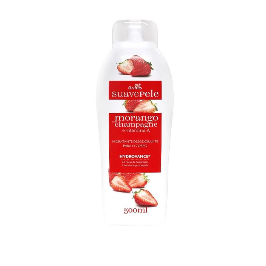 griffus Hidratante corporal morango com champagne e vitamina a suave pele 500ml