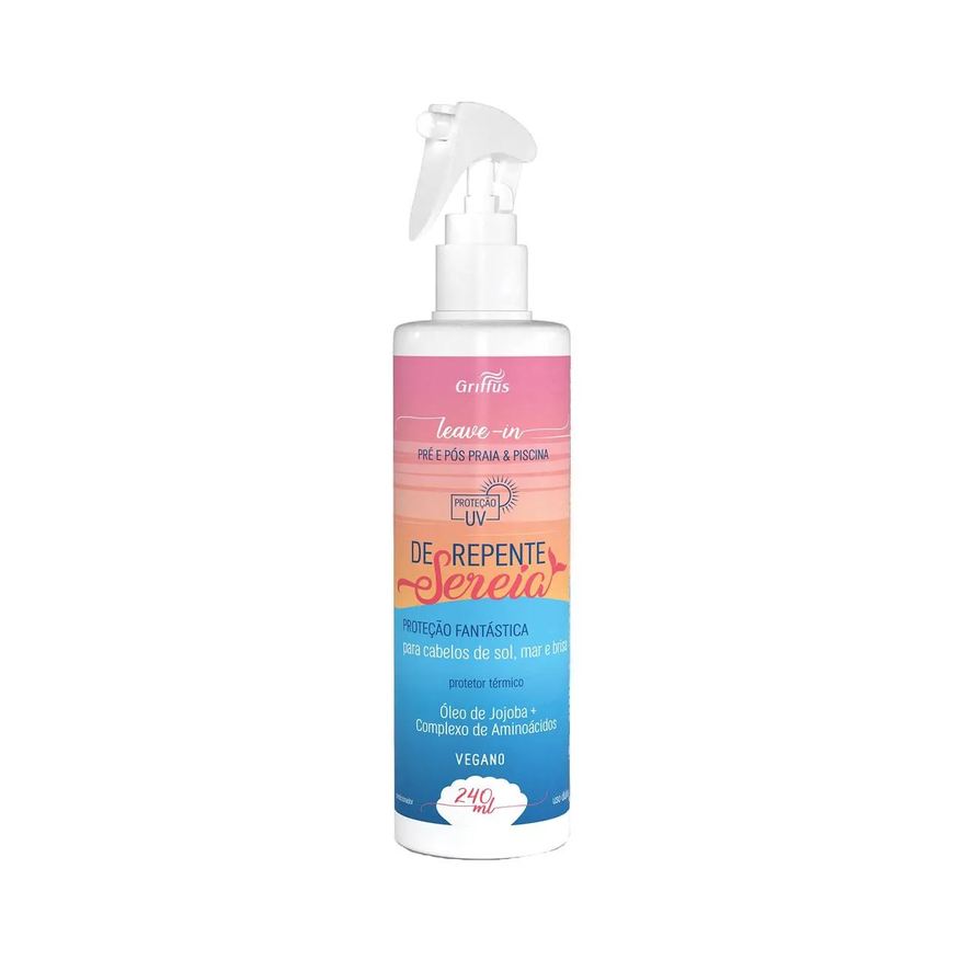 Griffus Leave-in Pré e Pós Praia e Piscina de Repente Sereia 240ml