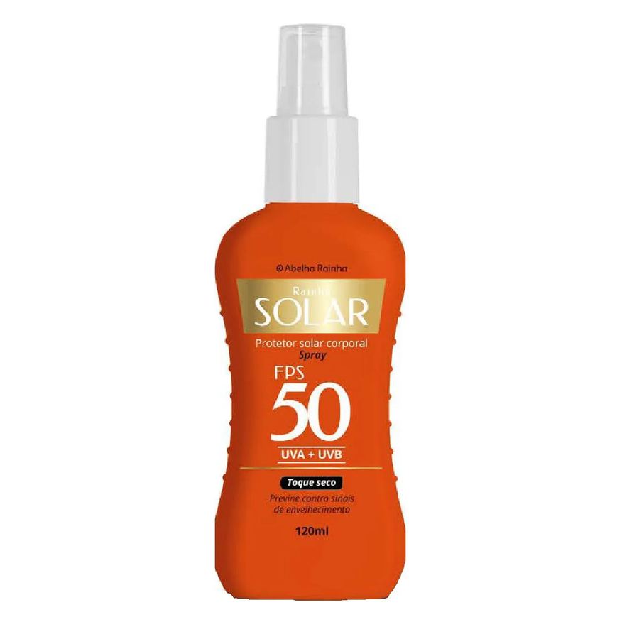 Abelha Rainha Protetor Solar Corporal Em Spray Fps 50 Rainha Solar 120ml