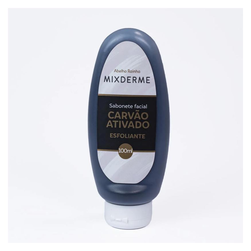 Abelha Rainha Sabonete Esfoliante Facial Black com Carvão Ativado Mixderme 100ml