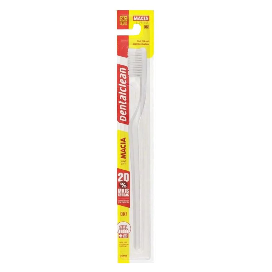 dentalclean Escova de dente adulto macia suave soft ok!