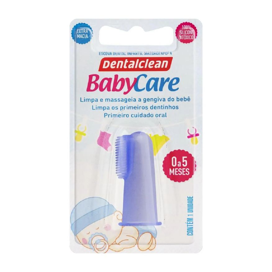 dentalclean Escova de dente infantil massageadora de 0 a 5 meses babycare