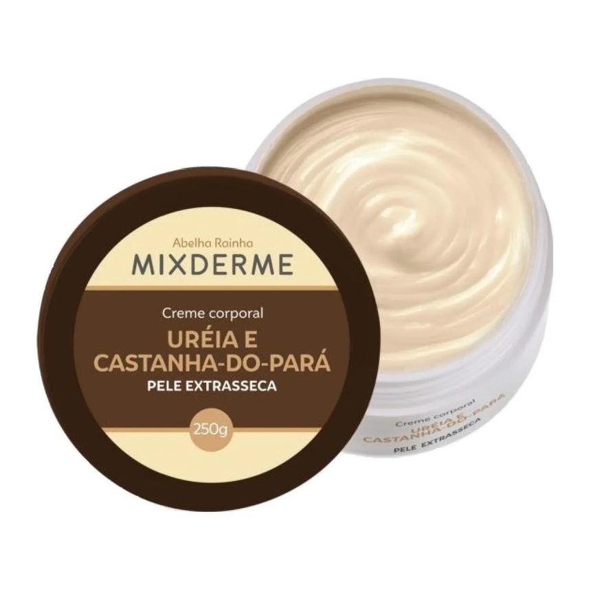 Abelha Rainha Creme Corporal Pele Extra Seca com Uréia e Castanha do Pará Mixderme 250g
