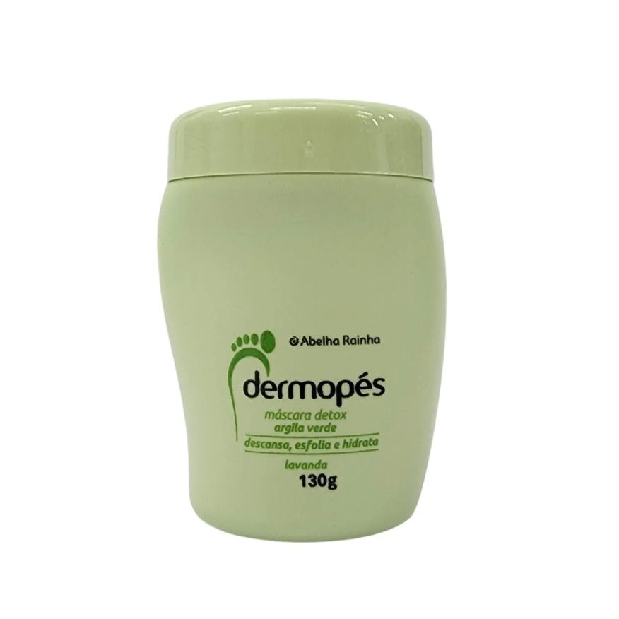 Abelha Rainha Máscara Detox para Pés Argila Verde Lavanda Dermopés 130g