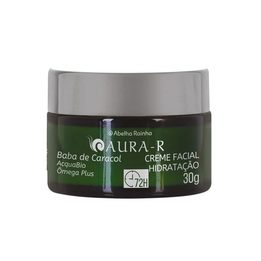 Abelha Rainha Creme Facial Hidratação 72 Horas Baba De Caracol Aura - R 30g