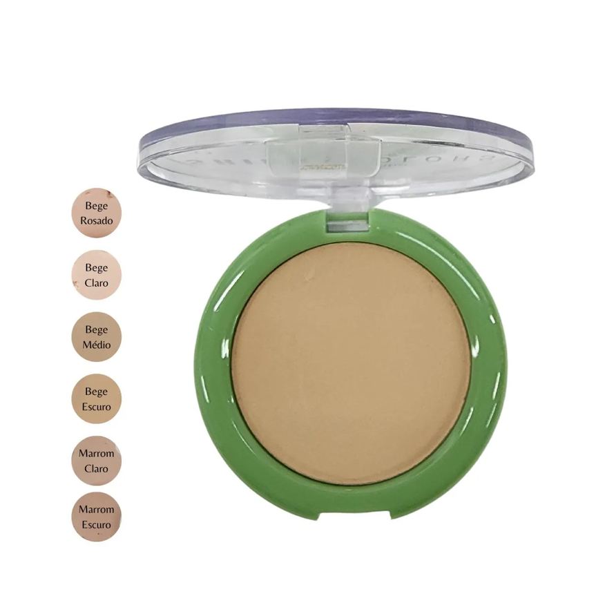 Abelha Rainha Pó Compacto Bege Claro com Fps 15 Shine Colors 10g